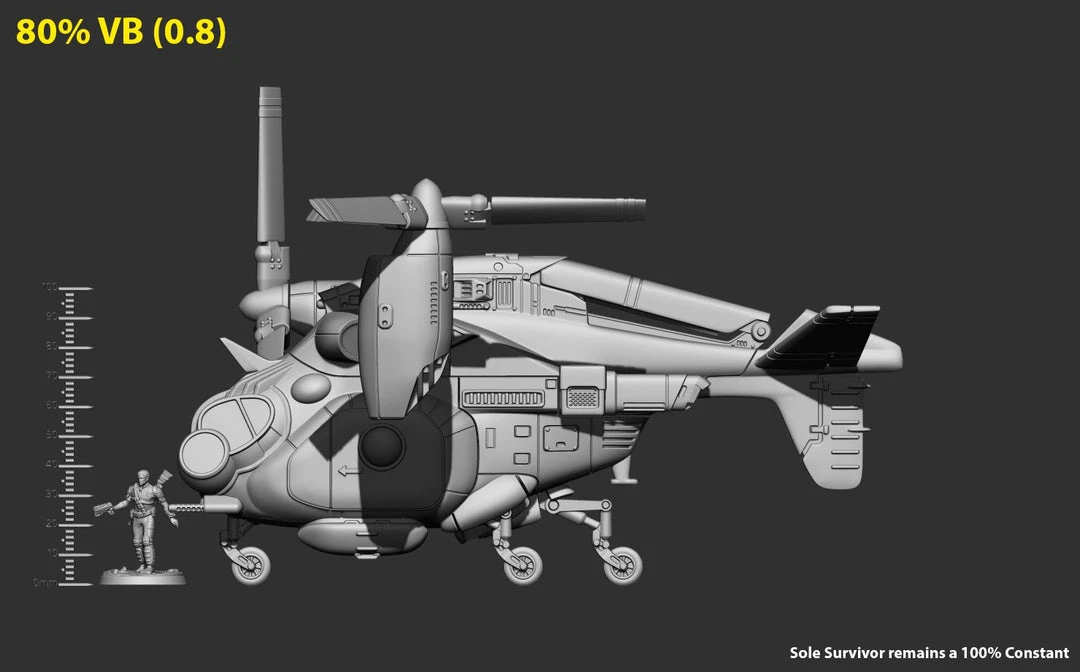 Modiphius Entertainment PDFs Fallout: Wasteland Warfare - Print At Home - Parked Vertibird STL 9 Modiphius Entertainment PDFs Fallout: Wasteland Warfare - Print At Home - Parked Vertibird STL