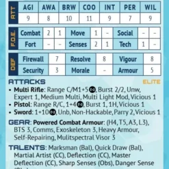 Modiphius Entertainment Infinity: Adversary Card Deck