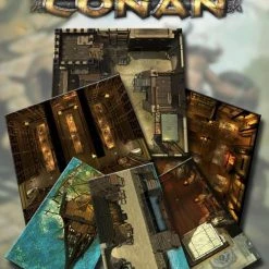 Modiphius Entertainment Conan: Dens Of Iniquity & Streets Of Terror Geomorphic Tile Set - PDF PDFs