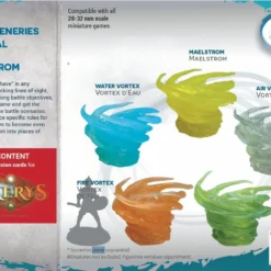 Modiphius Entertainment // Other Games // Drakerys Accessory Box: 4 Elemental Vortexes & 1 Maelstrom