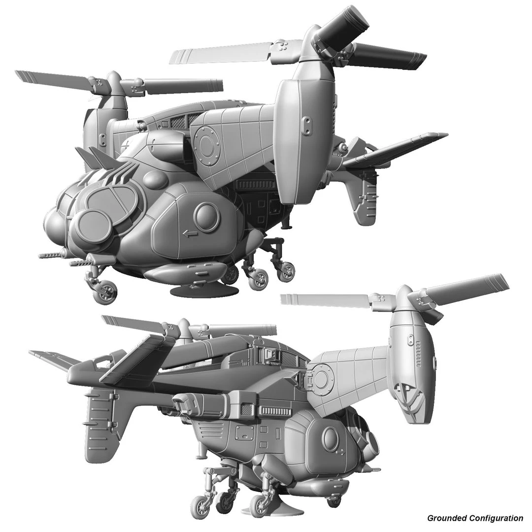 Modiphius Entertainment PDFs Fallout: Wasteland Warfare - Print At Home - Parked Vertibird STL 4 Modiphius Entertainment PDFs Fallout: Wasteland Warfare - Print At Home - Parked Vertibird STL