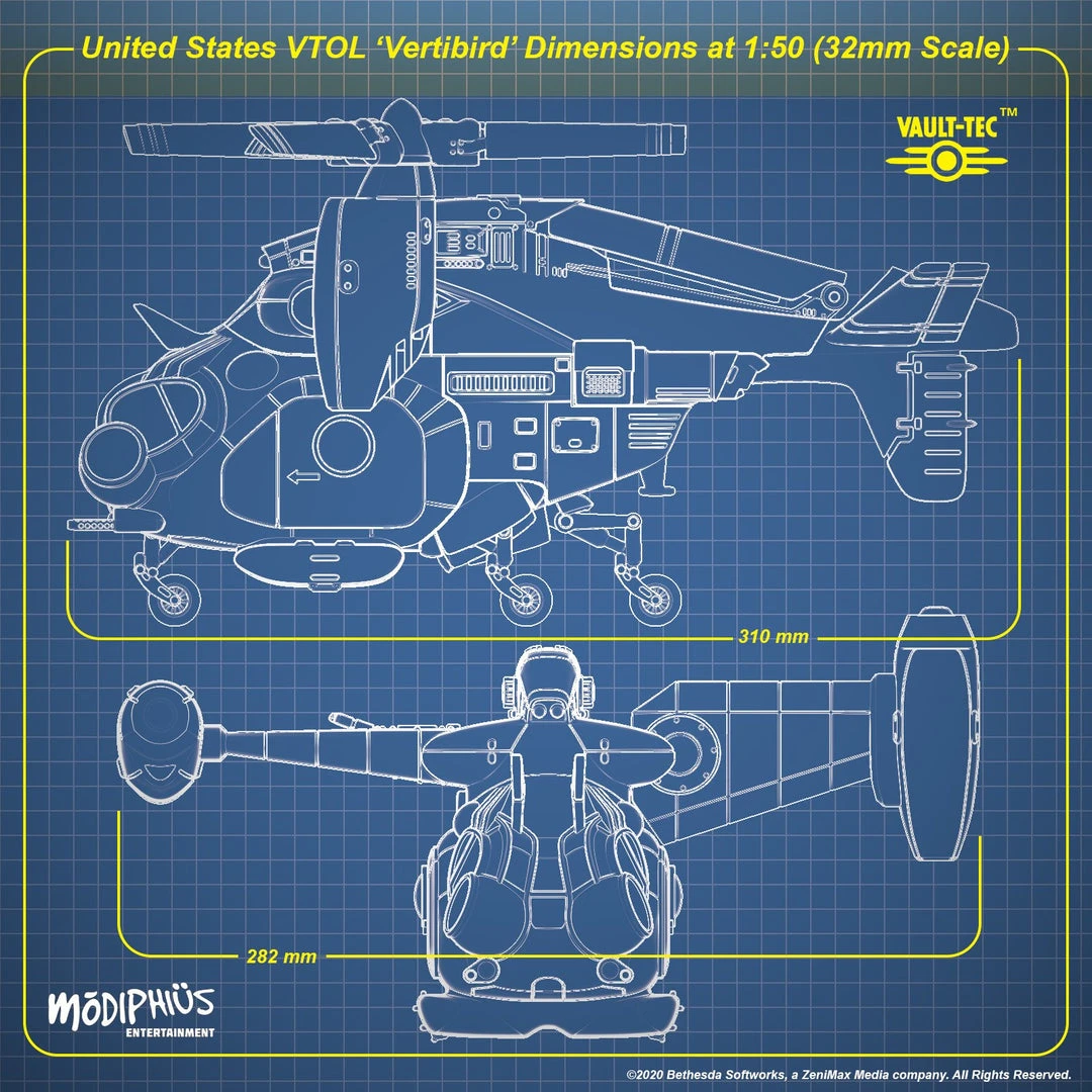 Modiphius Entertainment PDFs Fallout: Wasteland Warfare - Print At Home - Parked Vertibird STL 6 Modiphius Entertainment PDFs Fallout: Wasteland Warfare - Print At Home - Parked Vertibird STL