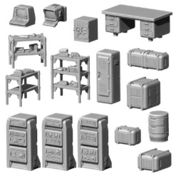 Modiphius Entertainment Fallout: Wasteland Warfare - Print At Home - Vault STL Bundle