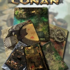 Modiphius Entertainment Conan: Fields Of Glory & Thrilling Encounters Geomorphic Tile Set