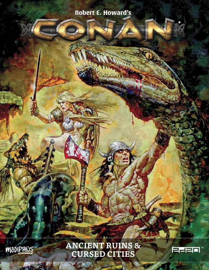 Modiphius Entertainment Conan: Ancient Ruins & Cursed Cities - PDF PDFs 3 Modiphius Entertainment Conan: Ancient Ruins & Cursed Cities - PDF PDFs
