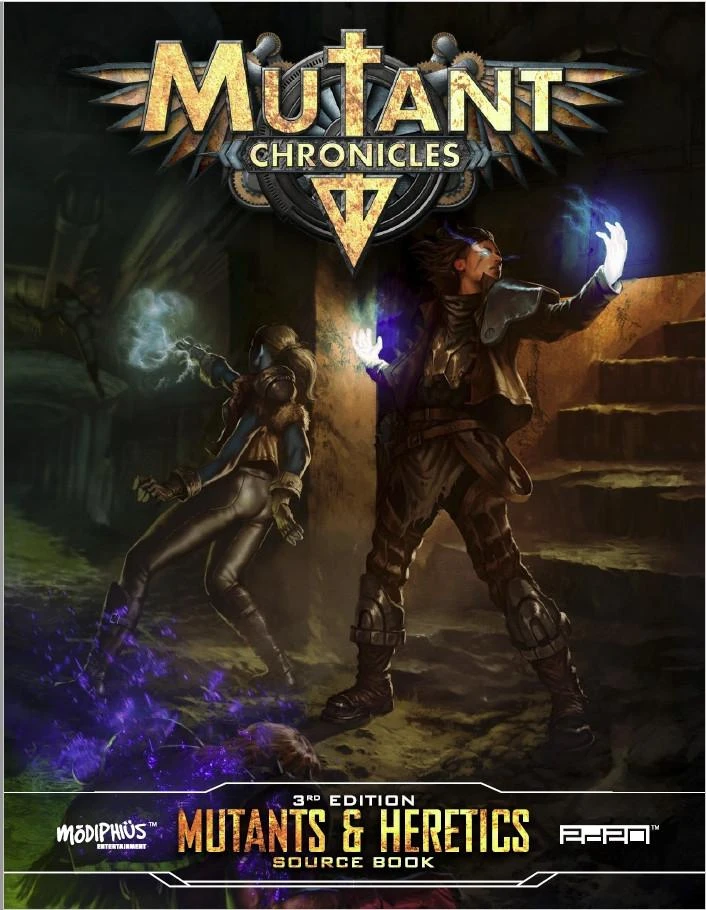 Modiphius Entertainment RollVsEvil Mutant Chronicles: Mutants & Heretics Sourcebook 3 Modiphius Entertainment RollVsEvil Mutant Chronicles: Mutants & Heretics Sourcebook