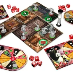 Modiphius Entertainment Kung Fu Panda Boardgame (with Masters Expansion) BUNDLE