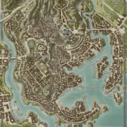 Modiphius Entertainment Odyssey Of The Dragonlords: Double Sided Map Of Thylea & Mytros